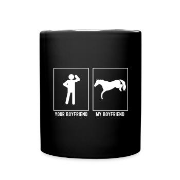Ton ami - Mon ami - Cheval débarqué - Mug uni - noir - Devant