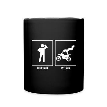 Ton fils - Mon fils - Moto Extreme - Mug uni - noir - Devant