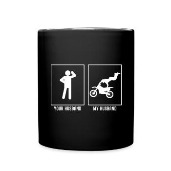 Votre mari - Mon mari - Moto Extreme - Mug uni - noir - Devant