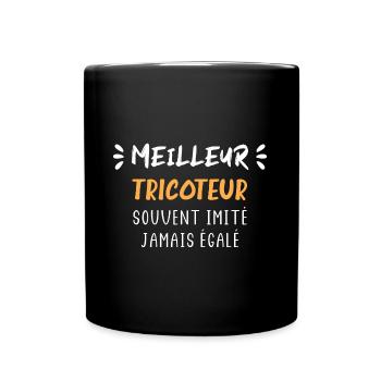 Meilleur Tricoteur - Mug uni - noir - Devant