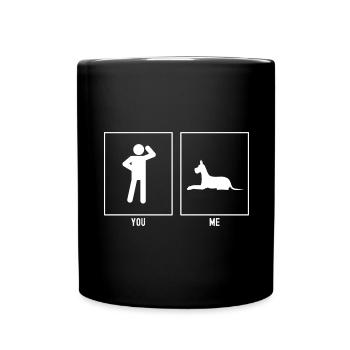 Your father - me - Great Dane dog - Full Colour Mug - black - Front