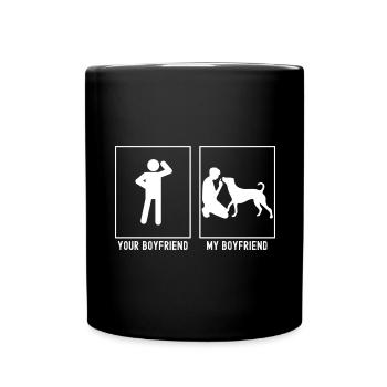 Votre ami - Mon ami - Chien enseignant - Mug uni - noir - Devant