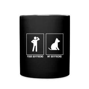 Ton ami - Mon ami - Chien mignon - Mug uni - noir - Devant