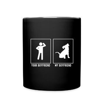 Ton ami - Mon ami - Chien - Mug uni - noir - Devant