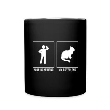 Ton ami - Mon ami - Chat mignon - Mug uni - noir - Devant