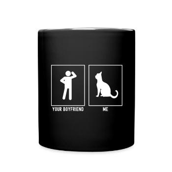 Votre ami - Moi - Cat Vector Links - Mug uni - noir - Devant