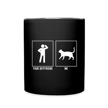 Your Friend - Me - Cat Walk - Full Colour Mug - black - Front