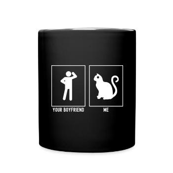 Votre ami - Moi - Cat Design - Mug uni - noir - Devant