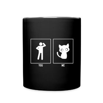 Toi - Moi - Chat mignon - Mug uni - noir - Devant