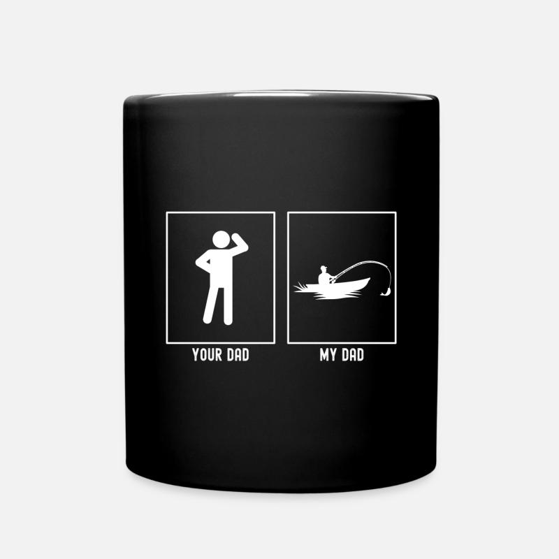 Ton Père - Mon Père - Pêche paisible - Mug uni - noir