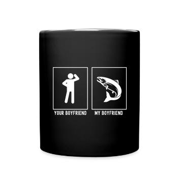 Your Friend - My Friend - Fishing - Full Colour Mug - black - Front
