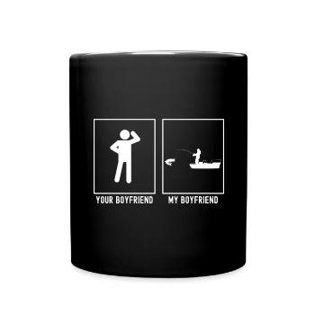 Votre ami - Mon ami - Pêche - Mug uni - noir - Devant