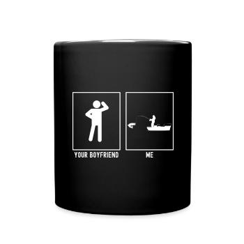 Votre ami - I - Pêche Poisson pêché - Mug uni - noir - Devant