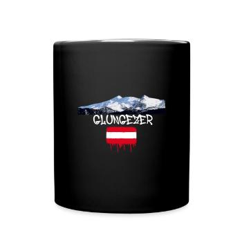 Glungezer,mountain,mountains,Austria,ski area,skiing - Full Colour Mug - black - Front