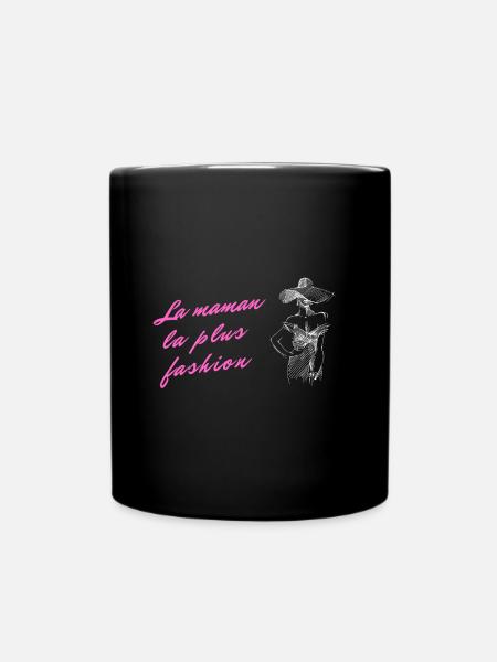 la maman la plus fashion - Mug uni - noir