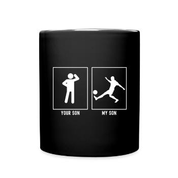 Your son - My son - Footballer Juggling - Full Colour Mug - black - Front