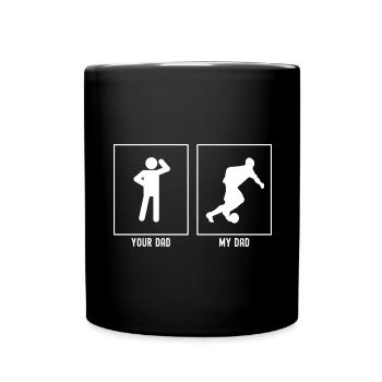 Ton père - Mon père - Joueur de football Course - Mug uni - noir - Devant