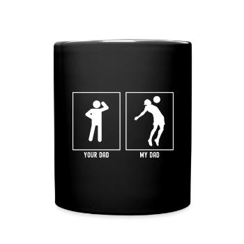 Your Father - My Father - Soccer Chest Punch - Full Colour Mug - black - Front