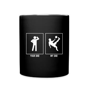 Your Father - My Father - Football Flip Kick - Full Colour Mug - black - Front
