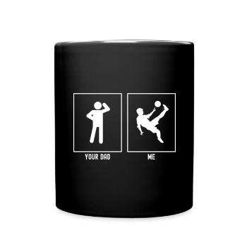 Your Father - Me - Air Kick - Full Colour Mug - black - Front