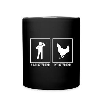 Dein Freund - Mein Freund - Bauernhof - Tasse einfarbig - Schwarz - Vorne