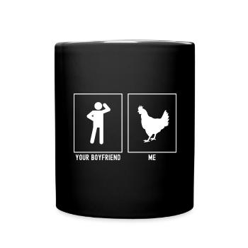Your Friend - Me - Farm Chicken - Full Colour Mug - black - Front
