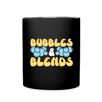 Bubbles & Blends Handmade Soap Soap Seif - Full Colour Mug - black - Front