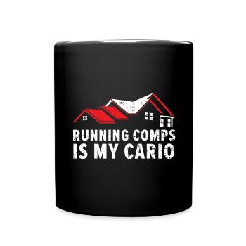 Running comps is my cardio house Immobi - Full Colour Mug - black - Front
