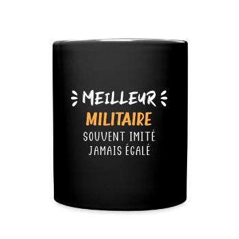 Meilleur militaire - Mug uni - noir - Devant