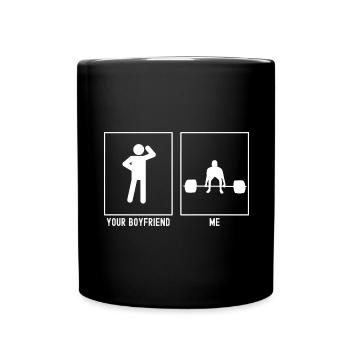 Votre ami - moi - Fitness avant de soulever - Mug uni - noir - Devant