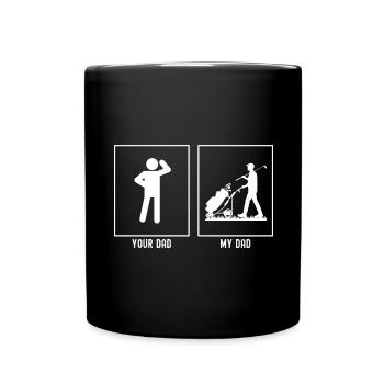 Ihr Vater - Mein Vater - Golftasche - Tasse einfarbig - Schwarz - Vorne