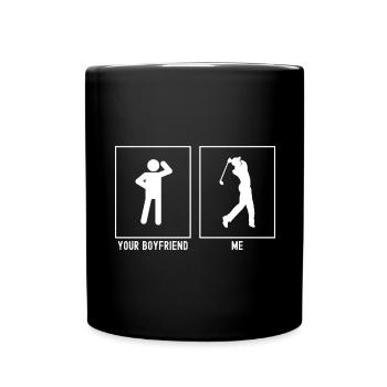 Your Friend - Me - Golf Final Swing - Full Colour Mug - black - Front