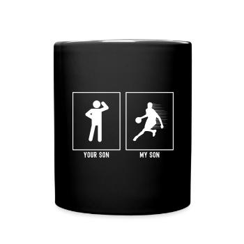 Your Son - My Son - Basketball Speed Lines - Full Colour Mug - black - Front