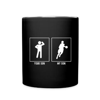 Her Son - My Son - Basketball Running - Full Colour Mug - black - Front