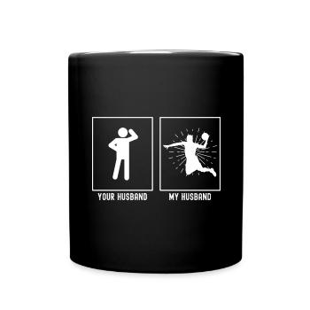 Ihr Ehemann - Mein Ehemann - Slamdunk Basketball - Tasse einfarbig - Schwarz - Vorne