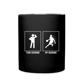 Ihr Ehemann - Mein Ehemann - Basketball Speed Line - Tasse einfarbig - Schwarz - Vorne