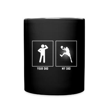 Ton père - Mon père - Basketball Dotted Li - Mug uni - noir - Devant
