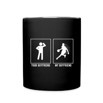 Dein Freund - Mein Freund - Basketball Schnell - Tasse einfarbig - Schwarz - Vorne