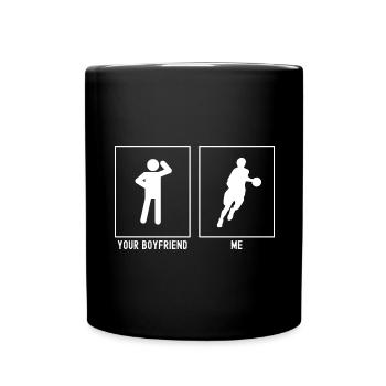 Your Friend - Me - Basketball Amateur - Full Colour Mug - black - Front