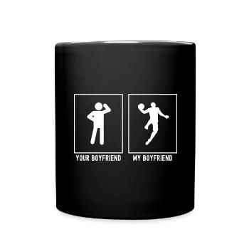 Ton ami - Moi - Dunking de basket - Mug uni - noir - Devant