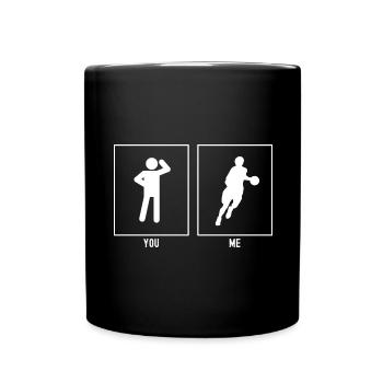 Vous - Moi - Basketball Running - Mug uni - noir - Devant