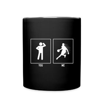 Vous - Moi - Basketball Speed Lines - Mug uni - noir - Devant