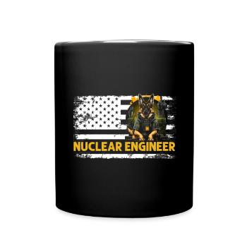 Nuklearingenieur für Kernkraftwerk und Kernenergie - Tasse einfarbig - Schwarz - Vorne