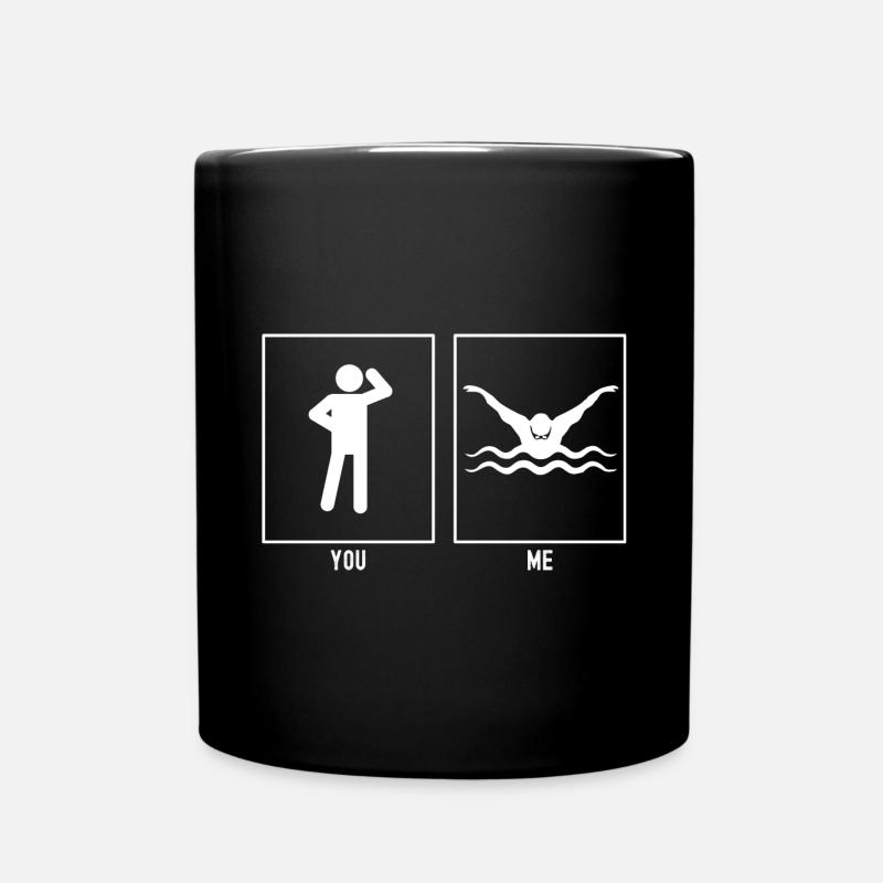 Vous - Moi - Natation - Mug uni - noir