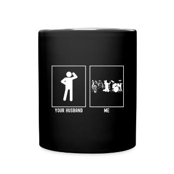 Ihr Ehemann - Ich - Musik - Tasse einfarbig - Schwarz - Vorne