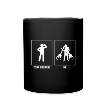 Ihr Ehemann - Ich - Mehrfache Gitarre - Tasse einfarbig - Schwarz - Vorne