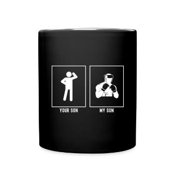 Your Son - My Son - Boxing Fighter Vector - Full Colour Mug - black - Front