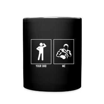 Votre père - I - boxeur professionnel - Mug uni - noir - Devant