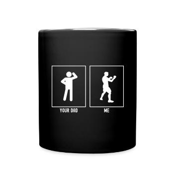 Votre père - I - boxeur professionnel - Mug uni - noir - Devant