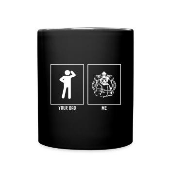 Votre père - I - pompier professionnel - Mug uni - noir - Devant